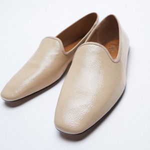 Zara Patent Finish Loafers